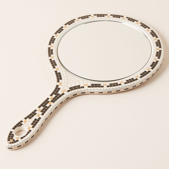 "Hello Beautiful"  Bistro Retro Style Hand Mirror from Anthropologie - Picture 5 of 8